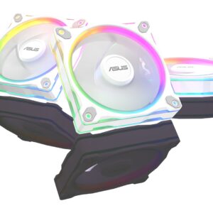 ASUS Prime MR120 Fan ARGB White 3in1 Kompiuterio korpusui Ventiliatorius 12 cm Balta - Image 2