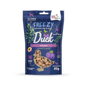 SYTA MICHA Freezy Duck with plum - skanėstas šuniui - 40g