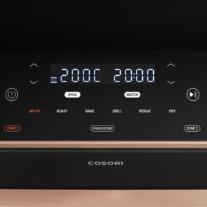 Cosori Dual Blaze TwinFry Air Fryer Karšto oro keptuvė 10 litrų, juoda - Image 3