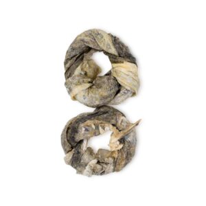 UNISZKI Žiedas iš menkės odos – skanėstas šunims – 2 vnt. - Image 2