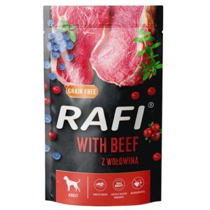 DOLINA NOTECI Rafi with beef - šlapias maistas šunims - 500g