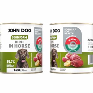 JOHN DOG Good Form Rich in horse - drėgnas ėdalas šunims - 800g - Image 2