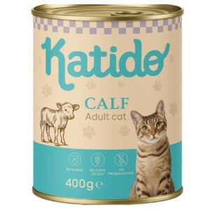 KATIDO Calf - šlapias kačių maistas - 400g