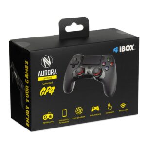 iBox IGP4 žaidimų valdiklis Juoda „Bluetooth“ Žaidimų pultelis Analoginis / skaitmeninis Android, PC, PlayStation 4, iOS - Image 2