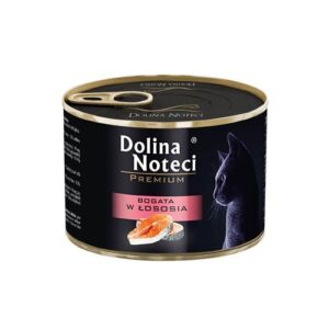 Dolina Noteci Premium turtingas lašiša – šlapias kačių maistas – 185g