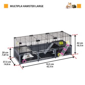 FERPLAST Multipla hamster large - narvelis graužikams - 107,5 x 37,5 x 42 cm - Image 2
