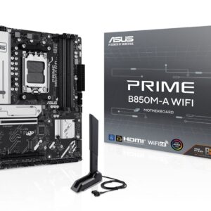 ASUS PRIME B850M-A WIFI AMD B850 AM5 lizdas „micro ATX“