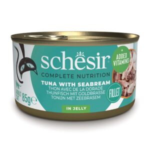 SCHESIR in jelly Tuna with sea bream - šlapias kačių maistas - 85 g