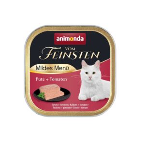 ANIMONDA Vom Feinsten Adult Mildes Menü Turkey with tomatoes - šlapias kačių maistas - 100g