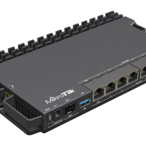 Mikrotik RB5009UPR+S+IN laidinis maršrutizatorius 2.5 Gigabit Ethernet, Gigabitinis eternetas Juoda
