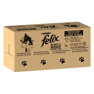 PURINA Felix Fantastic Mix in jelly - šlapias kačių maistas - 120x85g