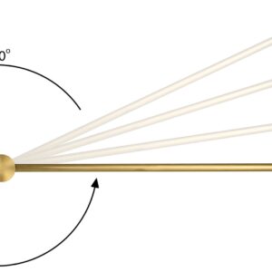 Activejet AJE-HILTON WW sieninis apšvietimas Auksas Tinka naudojimui viduje 9 W - Image 2