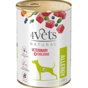 4VETS Natural Allergy Lamb Dog - drėgnas ėdalas šunims - 400 g