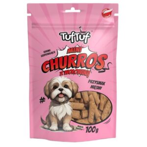TUF TUF Mini Churros with beef - skanėstas šuniui - 100g