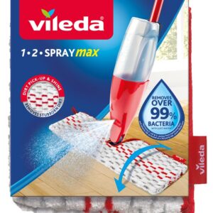 Vileda 1.2 Spray Max Šluostės Raudona, Balta