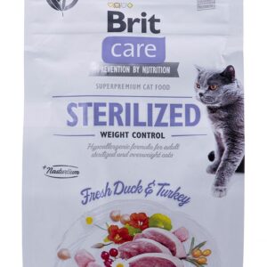BRIT Care Grain-Free Sterilized Weight Control  - sausas kačių maistas - 400 g