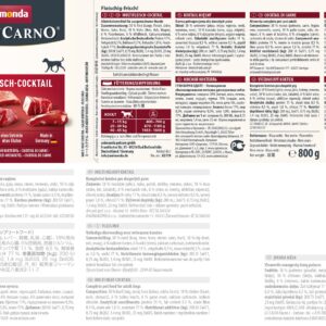 animonda GranCarno multi meat cocktail Jautiena, Viščiukas, Žvėriena, Širdutė, Kalakutiena Suaugusių 800 g - Image 2