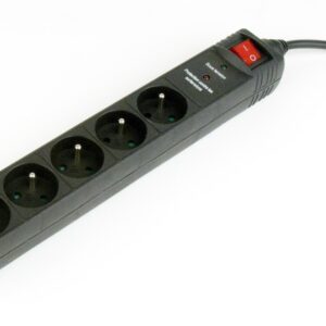 Gembird Elektros energijos augimo apsauga, 5 lizdai, 3 m, juodas - Image 2