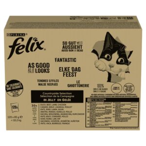 PURINA Felix Countryside Selection - šlapias kačių maistas - 120x85g