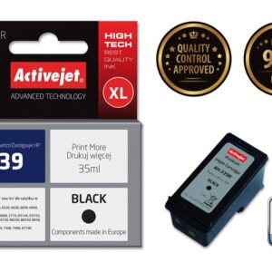 Activejet " AH-339R" rašalas (pakaitinis HP 339 C8767EE; "Premium"; 35 ml; juodas) - Image 2