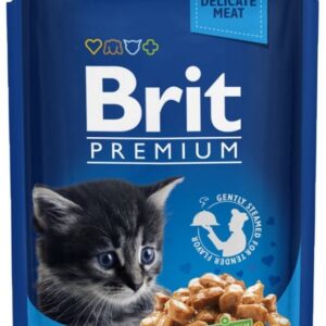 BRIT Premium Cat Kitten Chicken - drėgno kačių ėdalo - 100g