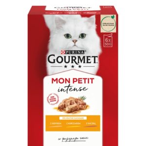 GOURMET Mon Petit Poultry Mix - šlapias kačių maistas - 6 x 50 g