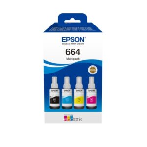 Epson C13T66464A rašalo kasetė 4 vnt Derantis Juoda, Žydras, Rausvai raudona, Geltona