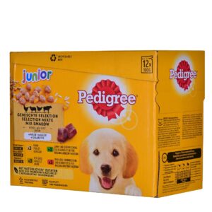 PEDIGREE Junior Selection Mix - Šlapias maistas šunims - 12x100 g