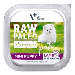RAW PALEO Pâte Mini Puppy Lamb - drėgnas ėdalas šunims - 150g