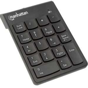 Manhattan 178846 skaičių klaviatūra Knyginis kompiuteris / kompiuteris Radijo dažnio belaidė Juoda - Image 2