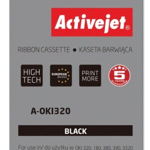 Activejet juosta A-OKI320 (pakaitalas OKI 9002303; 3000000 ženklų; Supreme; juoda) 100 vnt.