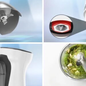 Bosch Serie 4 MSM4W410 trintuvas Panardinamas maišytuvas 800 W Antracitas, Balta - Image 3