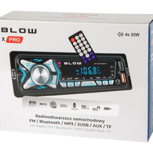 BLOW X-PRO MP3/USB/micro USB/BLUETOOTH radijo imtuvas Automobilis Juoda - Image 2