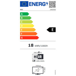 AOC 24B3HA2 kompiuterio monitorius 60,5 cm (23.8") 1920 x 1080 pikseliai „Full HD“ LED Juoda - Image 4