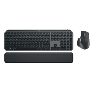 Logitech MX Keys Combo Gen 2 - US INT'L layout - Membrane - Graphite (Tamsiai Pilka) Membraninės Belaidės Klaviatūros ir Pelės Rinkinys