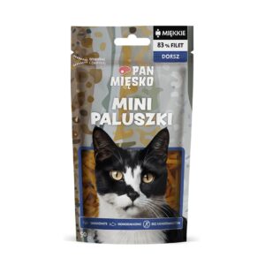 PAN MIĘSKO Mini Cod Fingers - skanėstas katėms - 50g