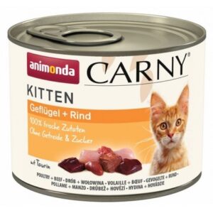 ANIMONDA Carny Kitten Poultry Beef - drėgno kačių ėdalo - 200 g