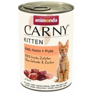 ANIMONDA Carny Kitten Veal, chicken, turkey - šlapias kačių maistas - 400g