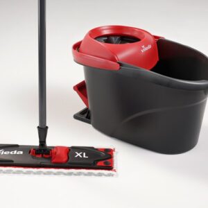 Vileda Ultramat Turbo XL šluota grindims plauti Sausas ir drėgnas Mikro pluoštas Juoda, Raudona - Image 3
