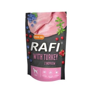 DOLINA NOTECI Rafi with turkey - drėgnas ėdalas šunims - 500g