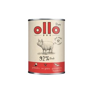 OLLO Pure Pork - drėgnas ėdalas šunims - 850g