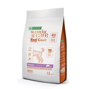 NATURE'S PROTECTION Superior Care Red Coat Grain Free Junior Small Salmon with Krill - sausas maistas šuniukams - 1,5 kg
