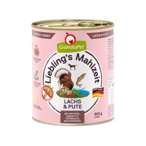 GRANATAPET Liebling's Mahlzeit Salmon and turkey - drėgnas ėdalas šunims - 800g