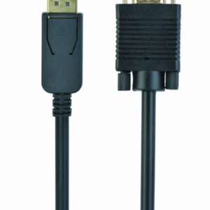 Gembird CCP-DPM-VGAM-6 vaizdo kabelio adapteris 1,8 m VGA (D-Sub) DisplayPort Juoda