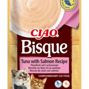 INABA Ciao Bisque Tuna with Salmon - skanėstas katėms - 40g