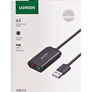 Ugreen 30724 garso plokštė 2.0 kanalai USB - Image 3