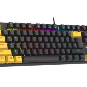 Tracer HORNET 87 klaviatūra Pelė įskaityta Žaidimams USB QWERTY Anglų Juoda, Geltona - Image 3