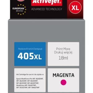 Activejet AE-405MNX rašalas (pakaitinis Epson 405XL C13T05H34010; Supreme; 18 ml; raudonos spalvos)