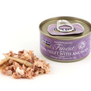 FISH4CATS Tuna fillet with anchovy - šlapias kačių maistas - 70g - Image 2