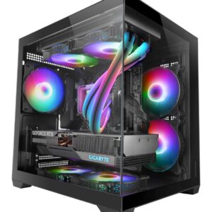 Mars Gaming MC-VIEW2 „Mini Tower“ Juoda - Image 2